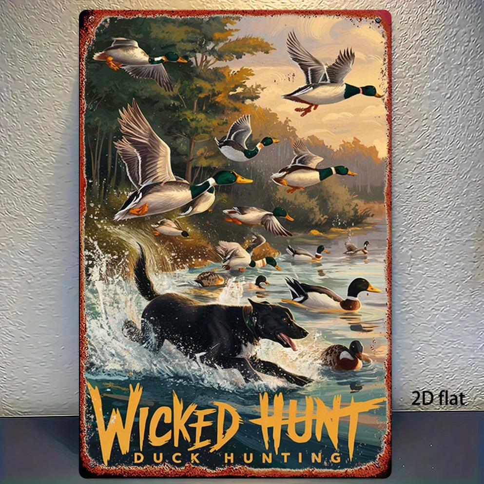 Wildman Hunting & Outdoor Reviews - Arte de Parede Metálica 2D Plana