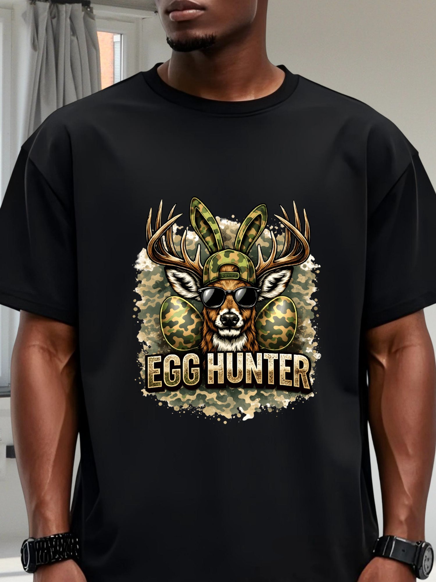 Camiseta Preta Camuflada para  - Wildman Hunting & Outdoor Reviews avaliação e preço