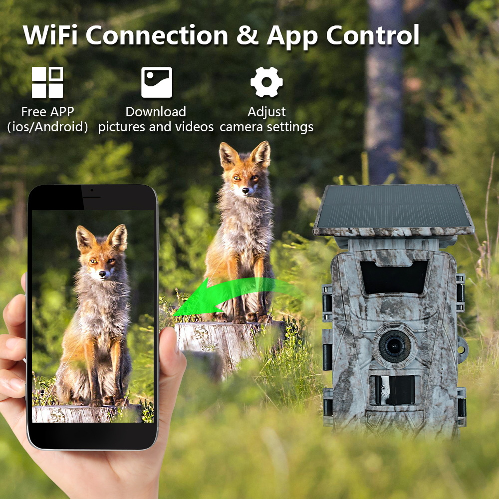 Câmera de caça solar wifi 4k 6 - Outdoor Hunting Camera Wifi avaliação e preço