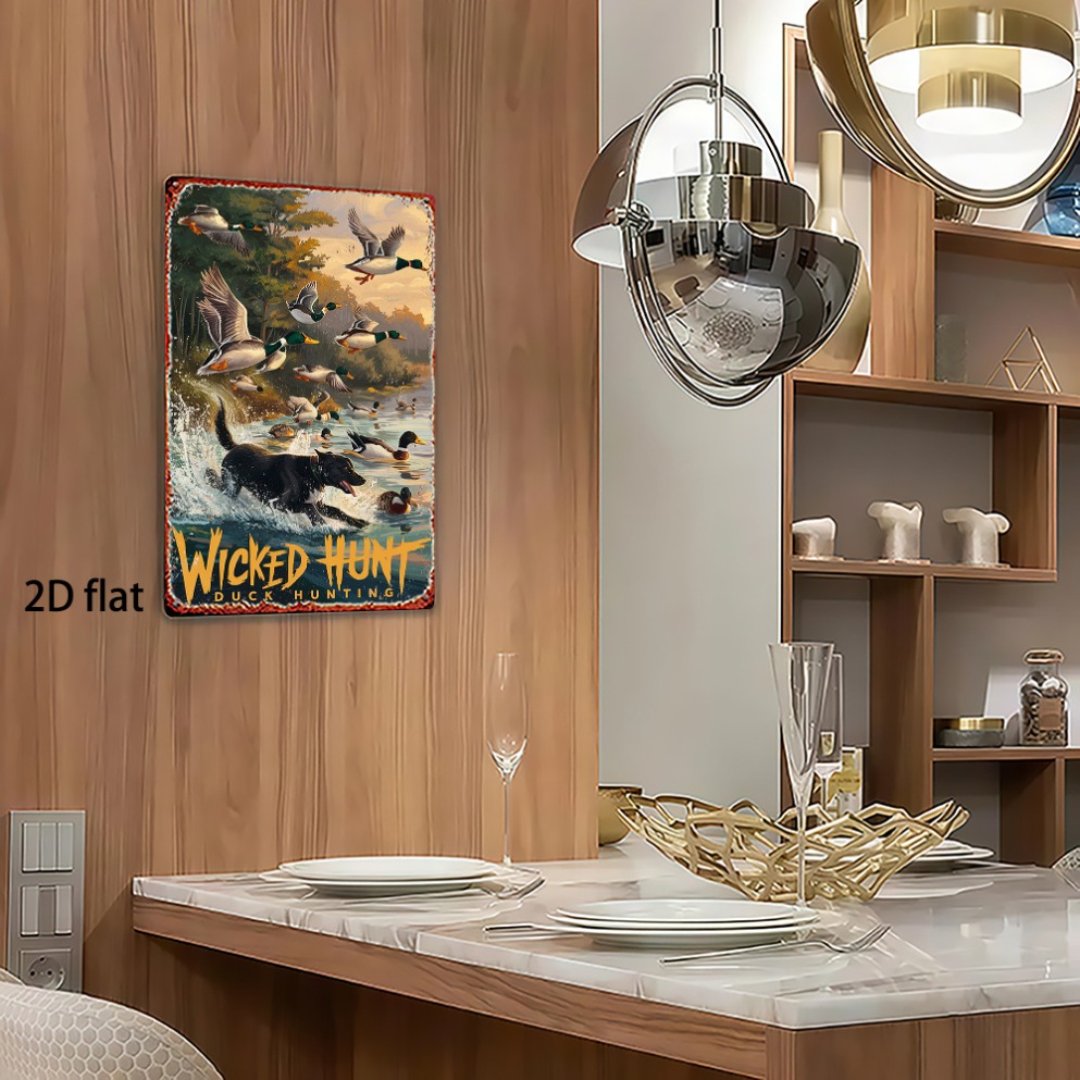 Arte de Parede Metálica 2D Pla - Wildman Hunting & Outdoor Reviews avaliação e preço