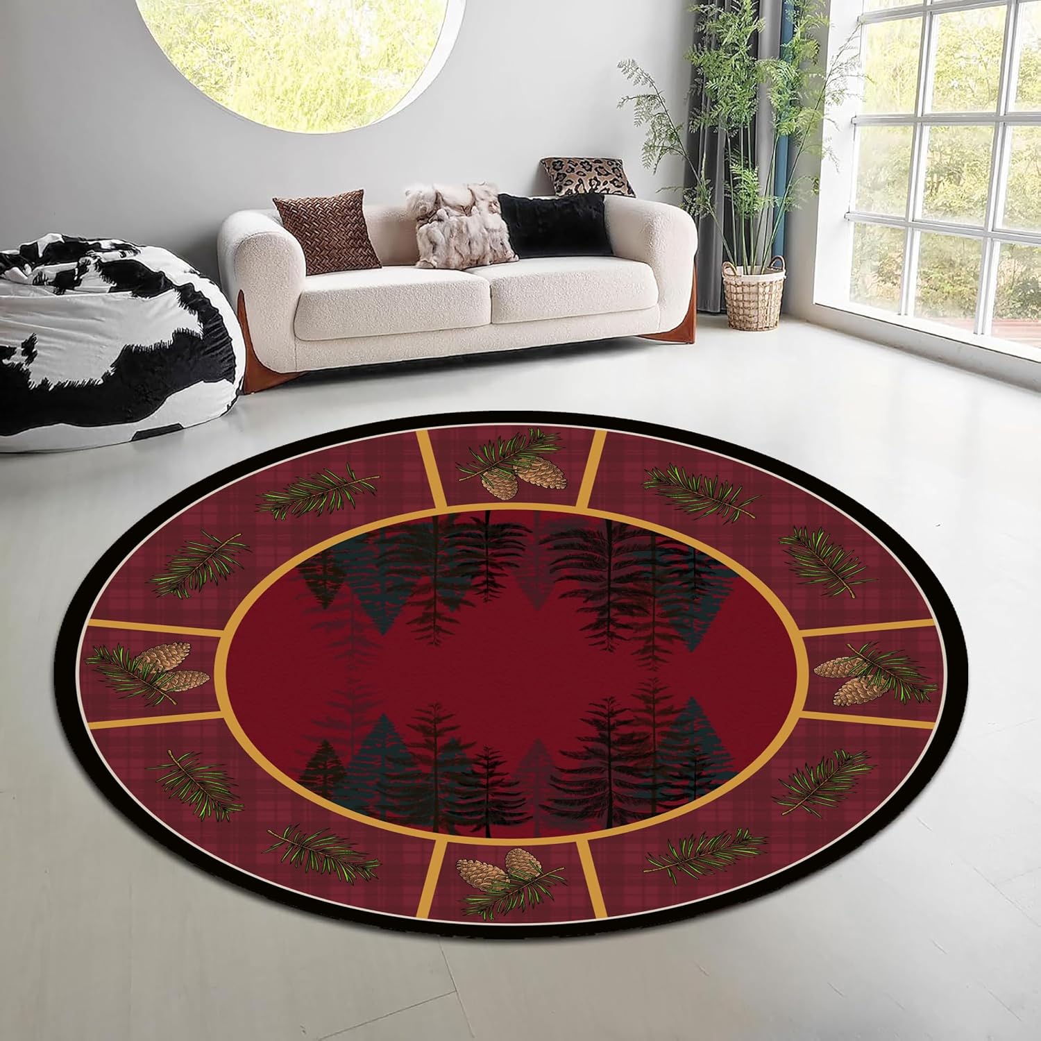 Tapete Redondo Vintage Estilo  - Hunting Outdoor Mat avaliação e preço